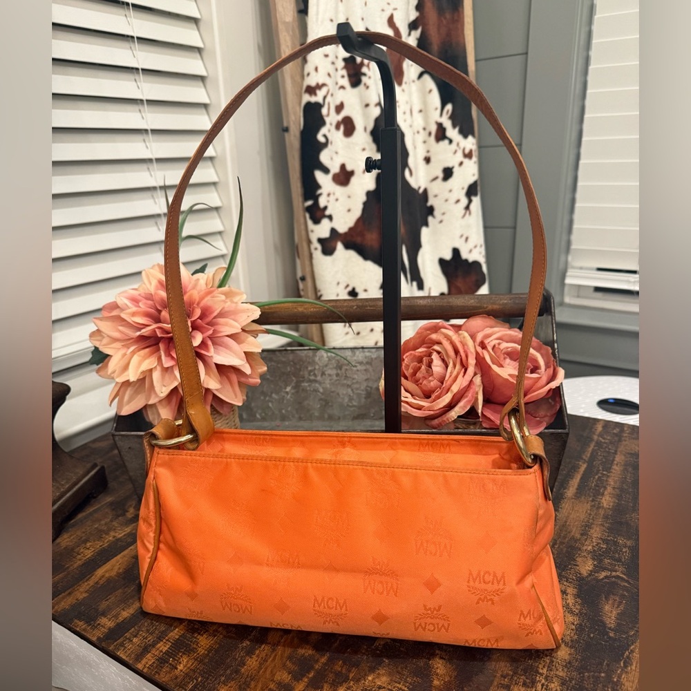 MCM Orange Shoulder Bag V0693-Germany - Picture 4 of 13